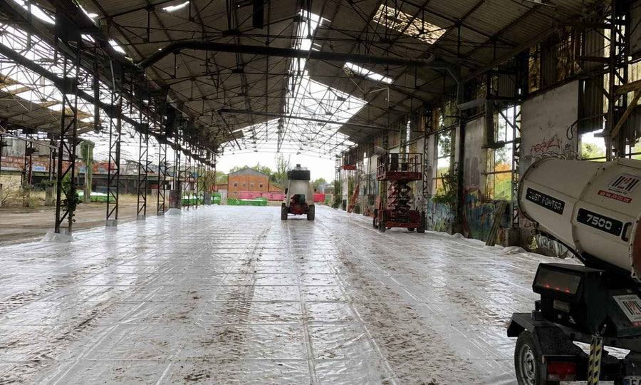 Friche industrielle Everitube avant désamiantage à Bassens en Gironde