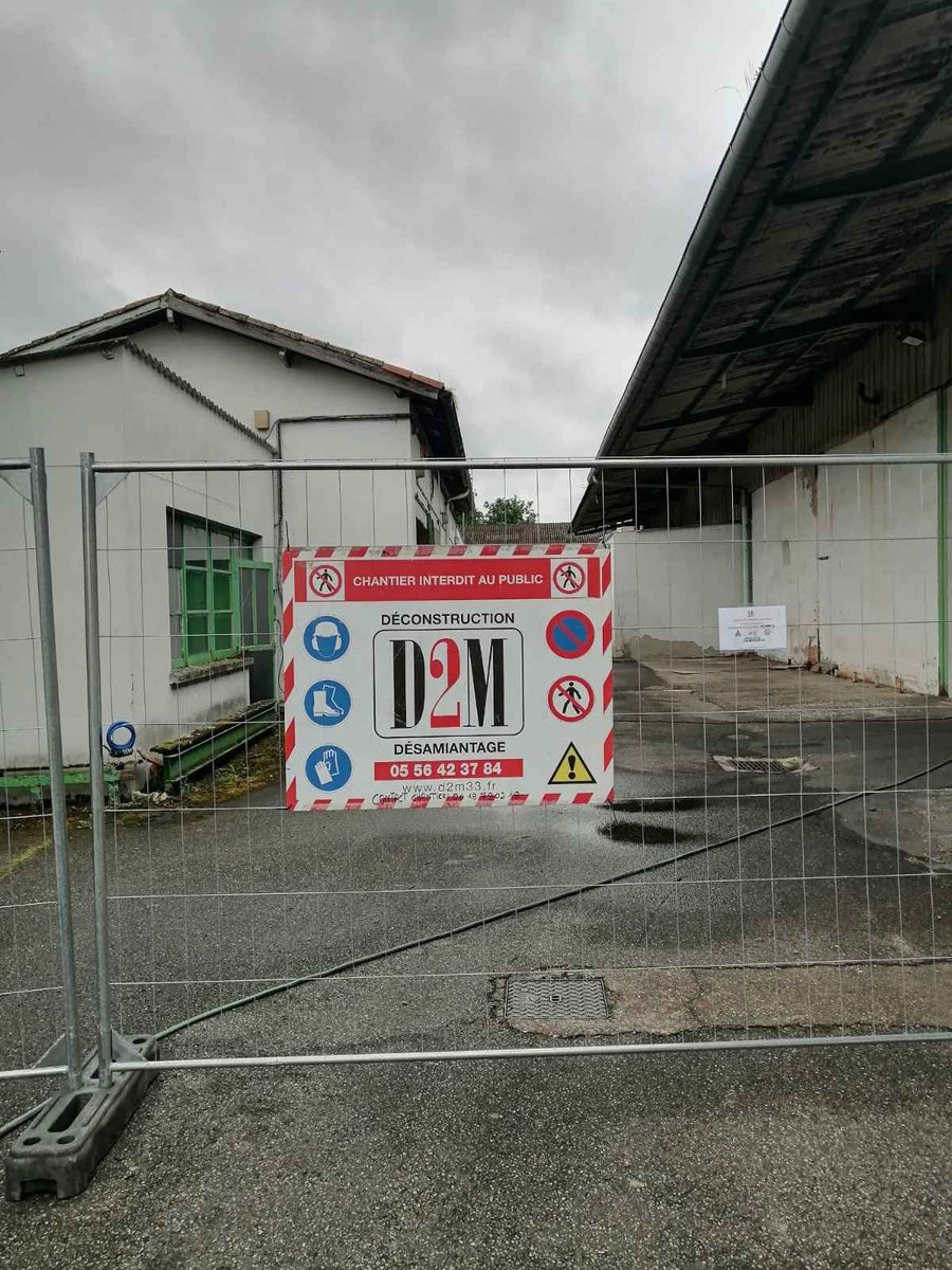 Chantier de désamiantage et démolition industrielle à Castelsarrasin